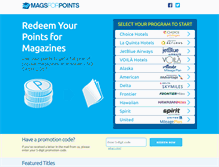 Tablet Screenshot of magsforpoints.com